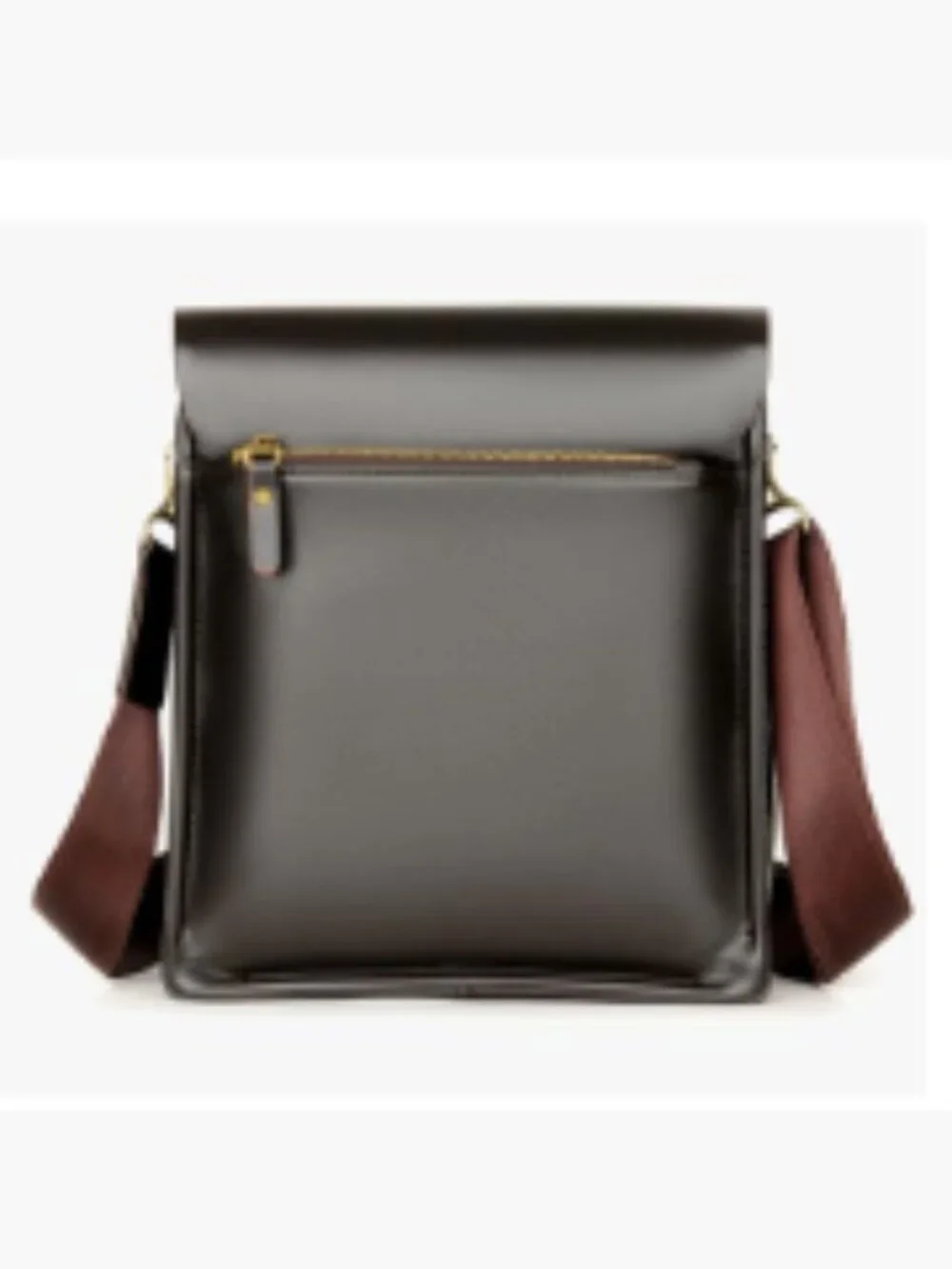 PU Leather Crossbody Messenger Bag for Men Women Travel Work Business Satchel